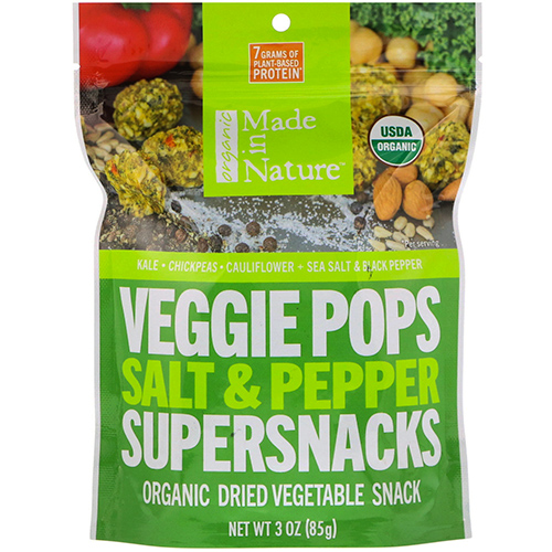 MADE IN NATURE - VEGGIE POPS SUPERSNACKS - (Salt & Pepper) - 3oz
