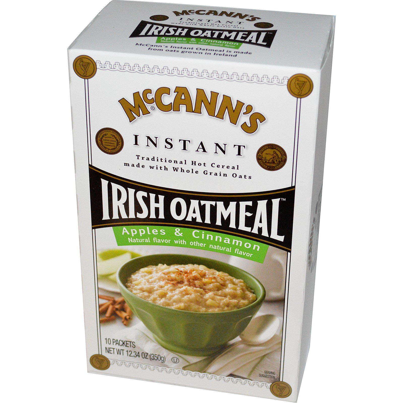 McCANN'S - IRISH OATMEAL - INSTANT - (Apple&Cinnamon) - 12.34oz