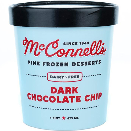 McCONNELL'S - FINE FROZEN DESSERTS - GLUTEN FREE - DAIRY FREE - (Dark Chocolate Chip) - 16oz