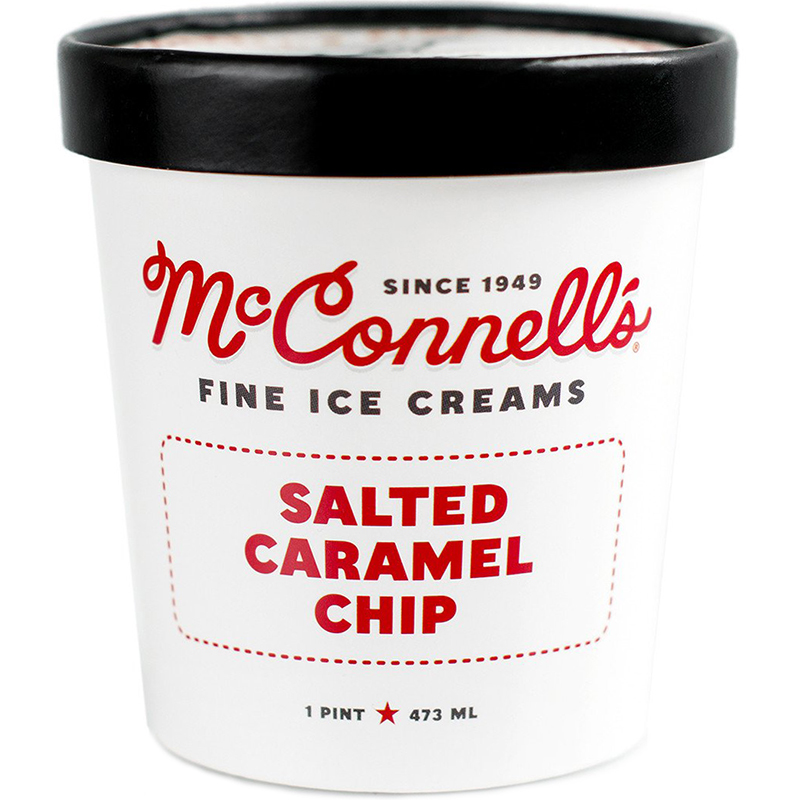 McCONNELL'S - FINE ICE CREAMS - GLUTEN FREE - (Salted Caramel Chip) - 16oz
