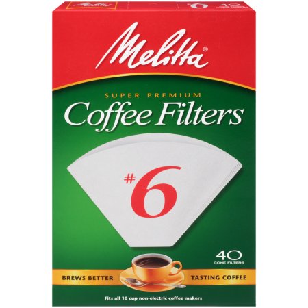 MELITTA - COFFEE FILTERS #6 - (White) - 40ct