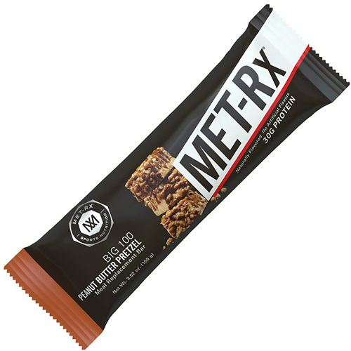 MET-RX - MEAL REPLACEMENT BAR - (Big 100 Peanut Butter Pretzel) - 3.52oz