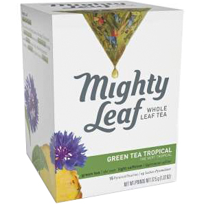 MIGHTY LEAF - WHOLE LEAF TEA - (Green Tea Tropical) - 15bags