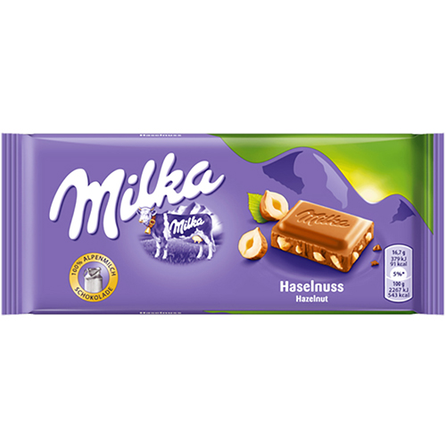 MILKA - CHOCOLATE BAR - (Hazelnut) - 3.5oz