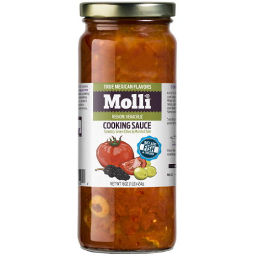 MILLI - COOKING SAUCE - (Tomato, Green Olive & Morita Chile) - 16oz