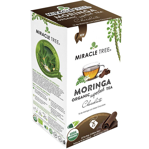 MIRACLE TREE - MORINGA ORGANIC SUPERFOOD TEA - (Chocolate) - 25 bag