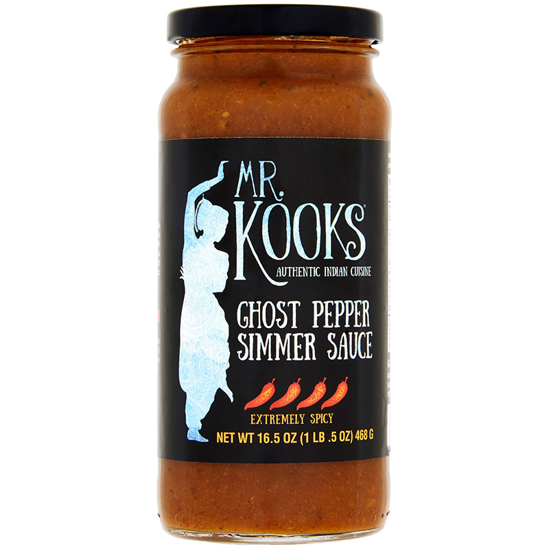 MR.KOOKS - GHOST PEPPER SIMMER SAUCE - (Extremely Spicy) - 16.5oz