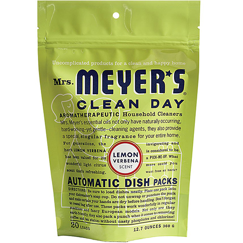 MRS MEYER'S - AUTOMATIC DISH PACKS - (Lemon Verbena) - 20Loads | 12.7oz