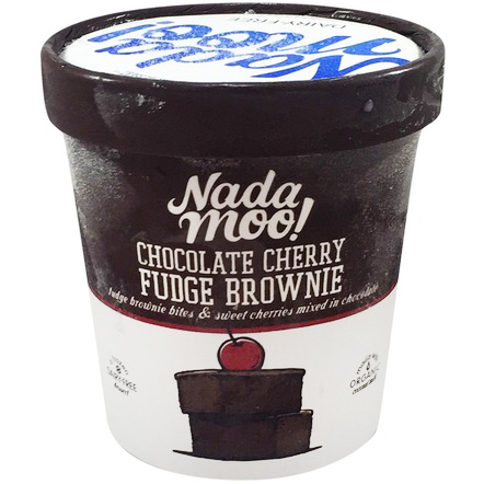 NADA MOO - NON GMO - GLUTEN FREE - VEGAN - DAIRY FREE - (Chocolate Cherry Fudge Brownie) - 16oz