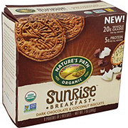NATURE'S PATH - SUNRISE BREAKFAST - (Dark Chocolate Coconut  Biscuits) - 7oz