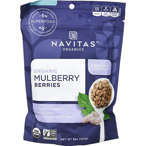 NAVITAS - ORGANIC MULBERRY BERRIES - 4oz