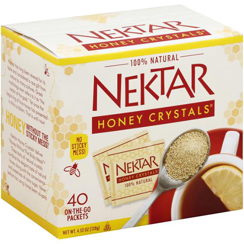 NEKTAR - 100% NATURAL HONEY CRYSTALS - 4.52oz (40PCS)