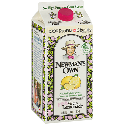 NEWMAN'S OWN - ALL NATURAL VIRGIN PINK LEMONADE - 64oz