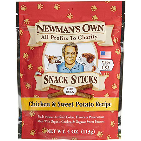 NEWMAN'S OWN - SNACK STICKS - (Chicken & Sweet Potato Recips) - 4oz