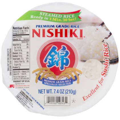 NISHIKI - PREMIUM GRADE RICE - SUSHI RICE - 7.4oz