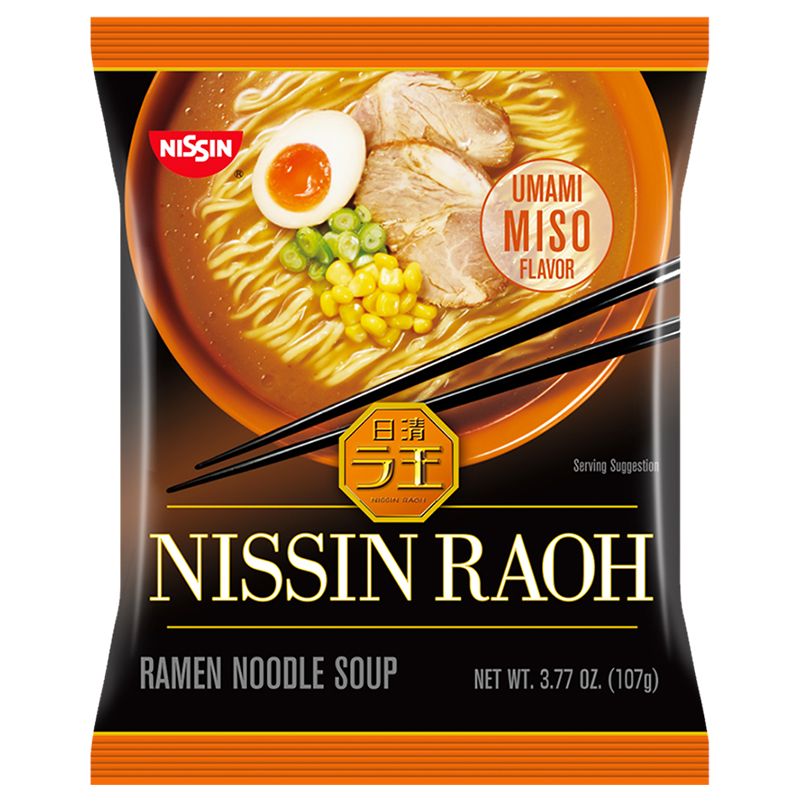 NISSIN - RAOH - RAMEN NOODLE SOUP - (Miso) - 3.77oz