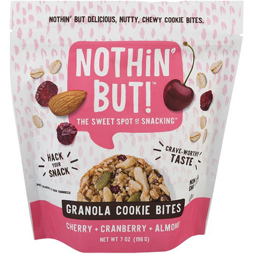 NOTHIN BUT! - GRANOLA COOKIE BITES - (Cherry +  Cranberry + Almond) - 7oz