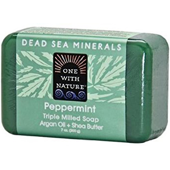 ONE WITH NATURE - DEAD SEA MINERAL SOAP - (Peppermint) - 7oz