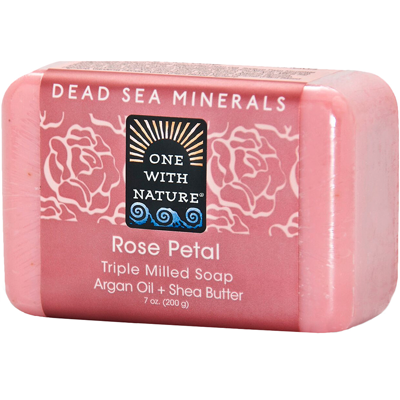 ONE WITH NATURE - DEAD SEA MINERAL SOAP - (Rose Petal) - 7oz