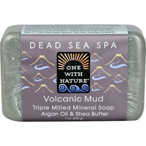 ONE WITH NATURE - DEAD SEA MINERAL SOAP - (Volcanic Mud) - 7oz