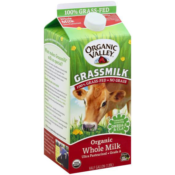 ORGANIC VALLEY - ORGANIC - (Grass Milk) - HALF GALLON