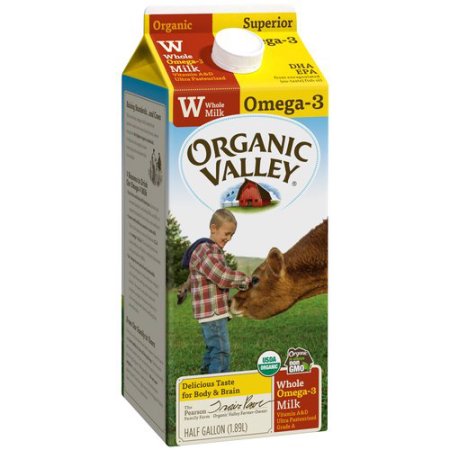 ORGANIC VALLEY - ORGANIC OMEGA3 - (Whole Milk) - HALF GALLON