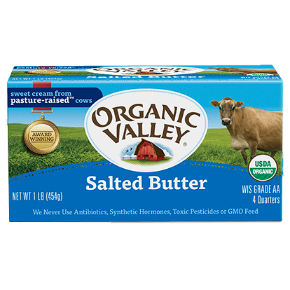 ORGANIC VALLEY - SALTED BUTTER - 1lb