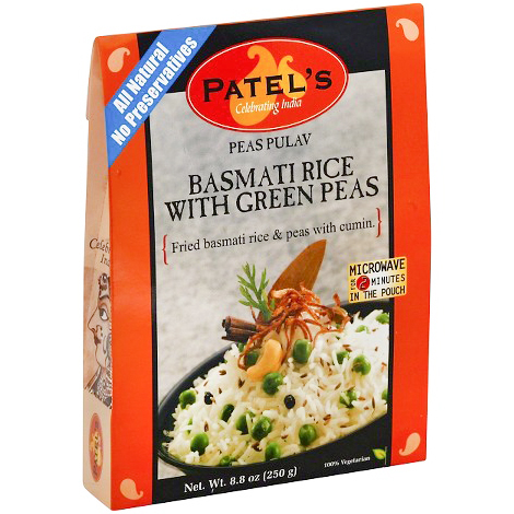 PATEL'S - ALL NATURAL - (Basmati Rice with Green Chickpeas) - 8.8oz