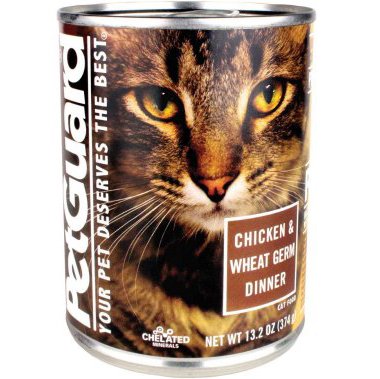 PETGUARD - NATURAL FOOD FOR YOUR CAT - (CAN #7 | Chicken & Wheat Germ Dinner) - 13.2oz