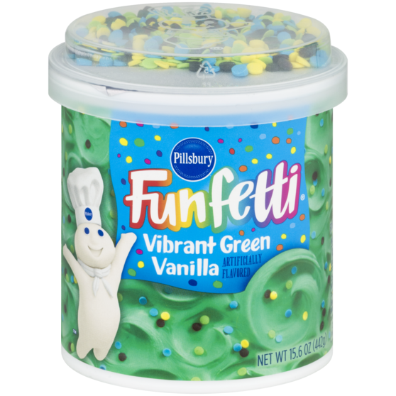 PILLSBURY - CONFETTI FUNFETTI - GLUTEN FREE - (Vibrant Green Vanilla) - 15.6oz