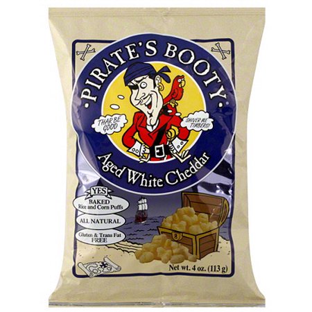 PIRATE'S BOOTY - GLUTEN FREE - (Aged White Cheddar)- 4oz