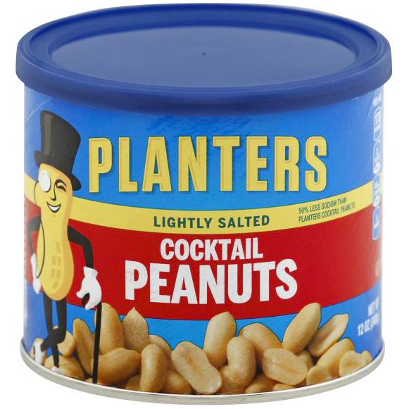 PLANTERS - COCKTAIL PEANUTS - (Lightly Salted) - 12oz