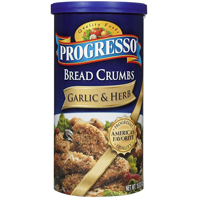 PROGRESSO - BREAD CRUMBS - (Garlic&Herb) - 15oz