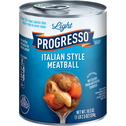 PROGRESSO - SOUP - (Italian Style Meatball | Light) - 19oz