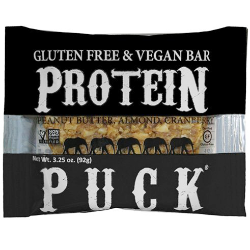 PROTEIN PUCK - GLUTEN FREE & VEGAN BAR - (Peanut Butter, Almond, Cranberry) - 3.25oz