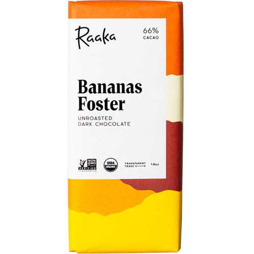 RAAKA - UNROASTED DARK CHOCOLATE - (Bananas Foster) - 1.8oz