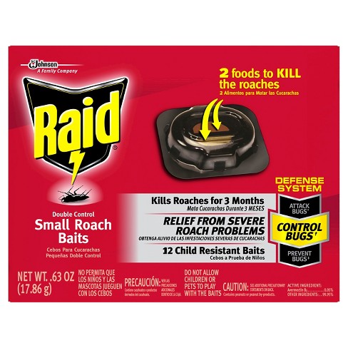 RAID - DOUBLE CONTROL SMALL ROACH BAITS - 12Ct
