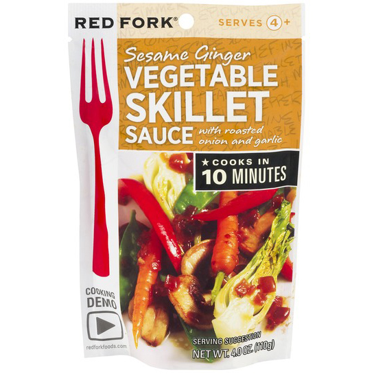 RED FORK - (Sesame Ginger Vegetables Skillet) SAUCE - 4oz