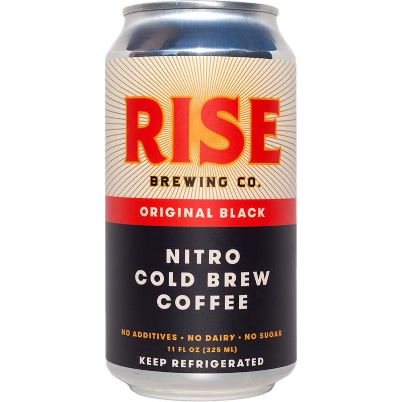 RISE BREWING CO - NITRO COLD BREW COFFEE - NON GMO - NO DAIRY - (Original Black) - 11oz