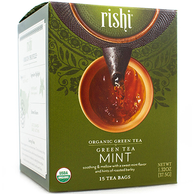 RISHI - GREEN TEA - (Mint) - 15bags