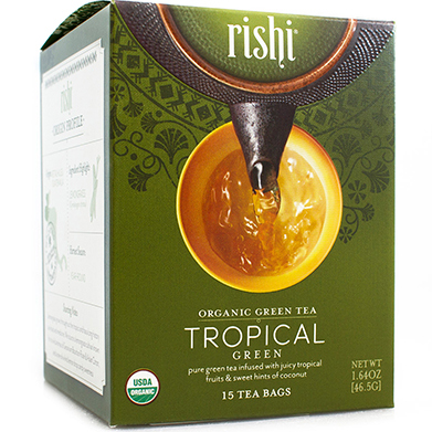 RISHI - GREEN TEA - (Tropical) - 15bags