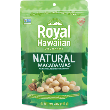 ROYAL HAWAIIAN ORCHARDS - MACADAMIAS - (Natural) -5oz