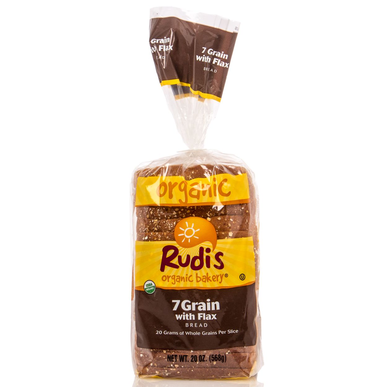 RUDI'S BAKERY - COUNTRY MORNING 7 GRAIN /W FLAX BREAD - DAIRY FREE - NON GMO - 22oz