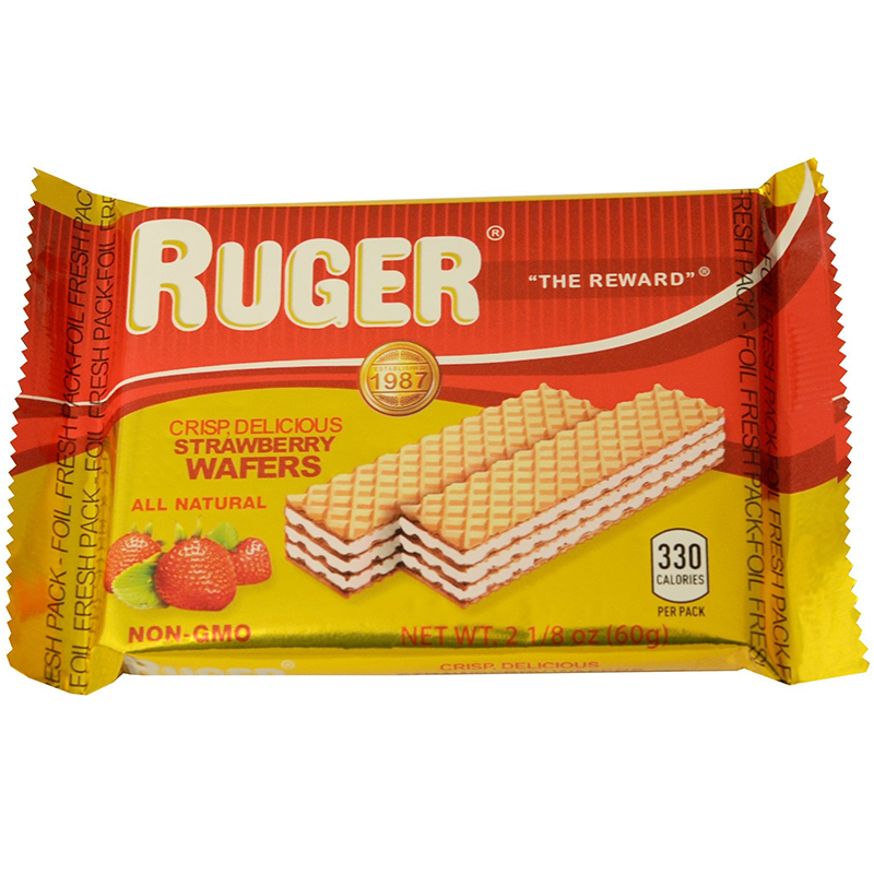 RUGER - ALL NATURAL WAFERS - NON GMO - (Strawberry) - 2.12oz