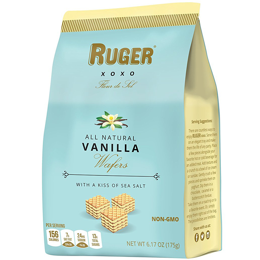 RUGER - XOXO ALL NATURAL WAFERS - NON GMO - (Vanilla) - 6.17oz