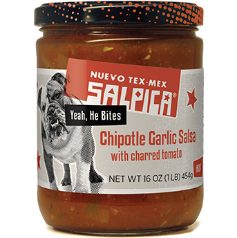 SALPICA - Chipotle Garlic Salsa /w Charred Tomato - (Hot) - 16oz