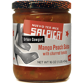 SALPICA - Mango Peach Salsa /w Charred Tomato - (MILD) - 16oz