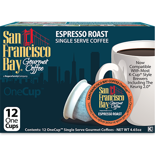 SAN FRANCISCO BAY - ONE CUP ESPRESSO ROAST - 12cups