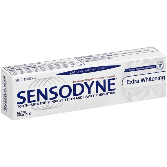 SENSODYNE - TOOTHPASTE FOR SENSITIVE TEETH AND CAVITY PREVENTION - (Extra Whitening) - 4oz