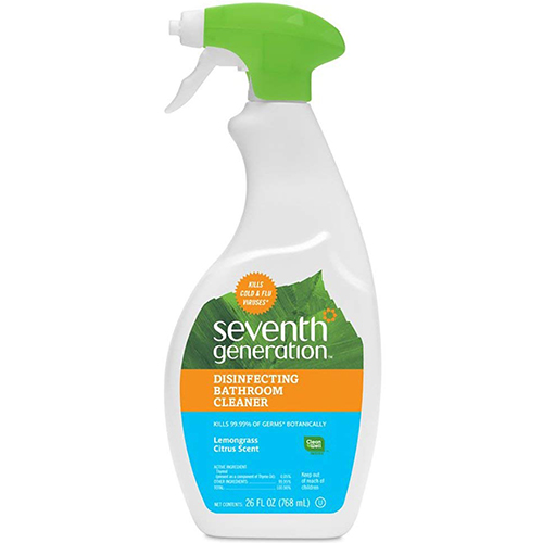 SEVENTH GENERATION - DISINFECTING BATHROOM CLEANER - (Lemongrass Citrus Scent) - 26oz